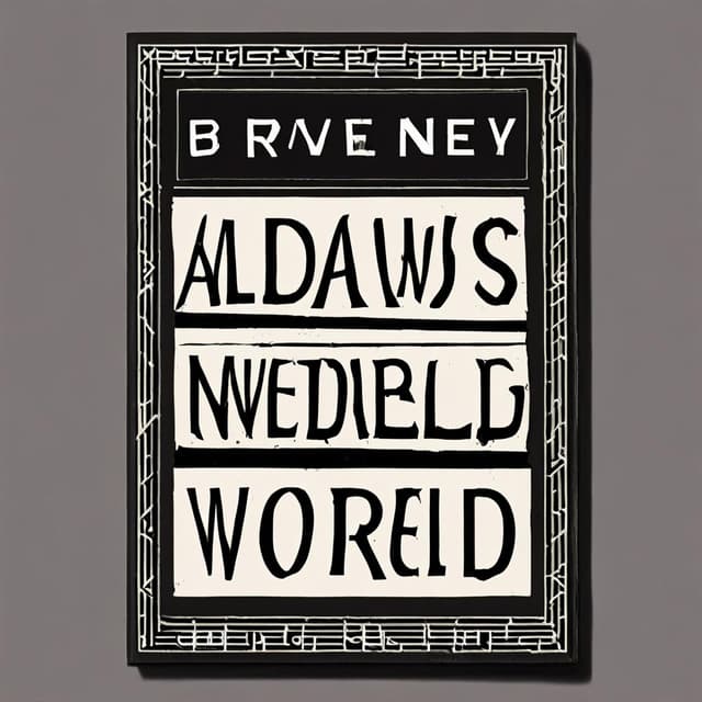 Brave New World Novel Is Surprisinglingly Like Our Own One Even If This Is Created As Utopia