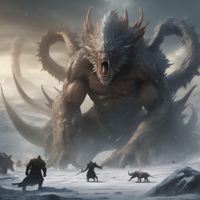 Combat Between To Colossal Kaiju On Devon Island (2000)